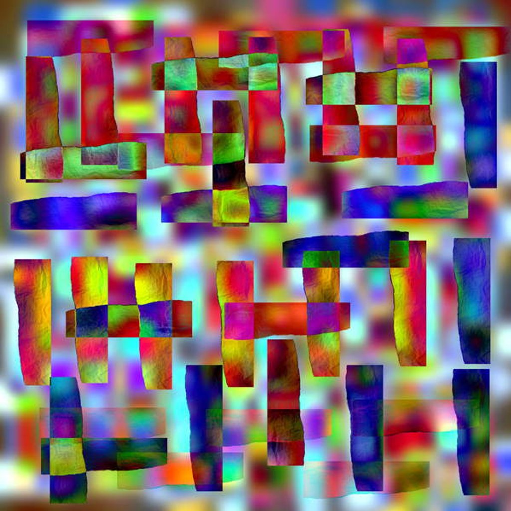 Detail of Circle motion, 2019 mixed media) by Alex Caminker