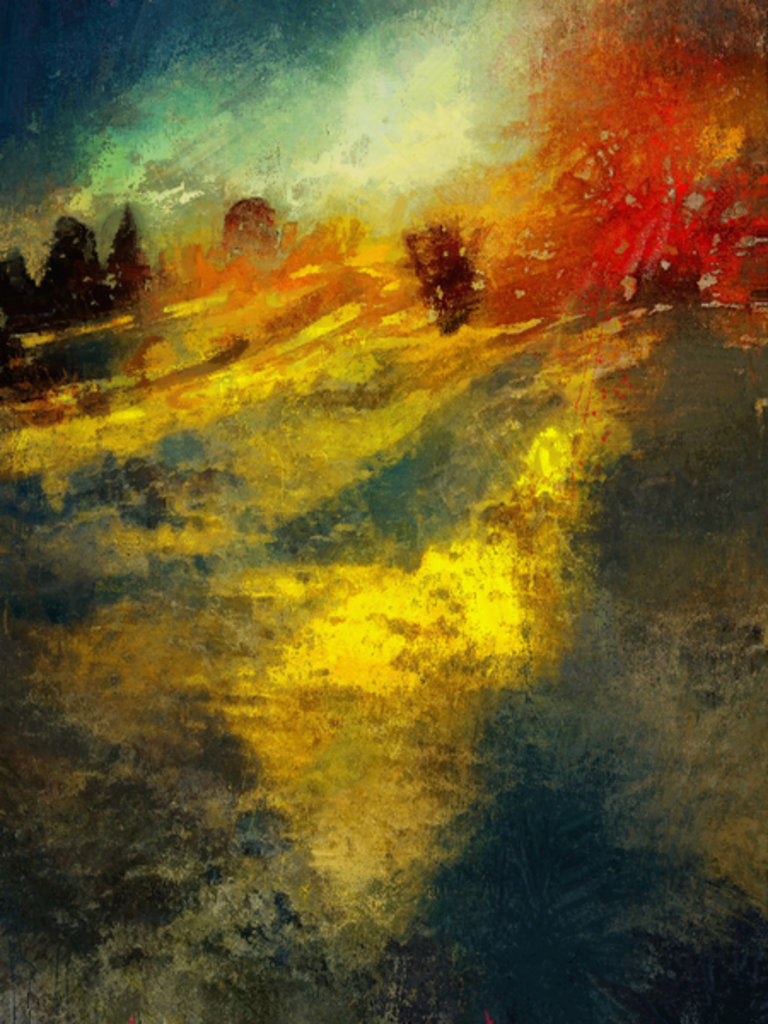 Detail of A winter afternoon at Calke Abbey, 2016 by Mark Gordon