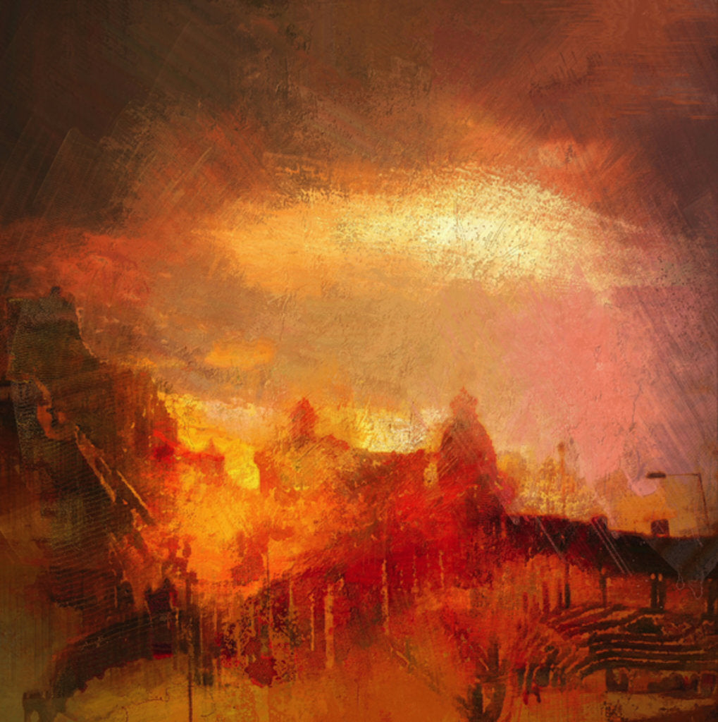 Detail of Cromer Pier, Norfolk - sunset by Mark Gordon