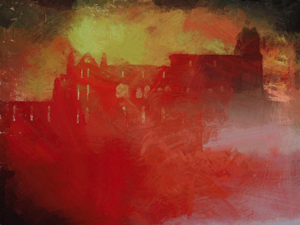 Detail of Mr Stoker's early morning walk - Whitby Abbey by Mark Gordon