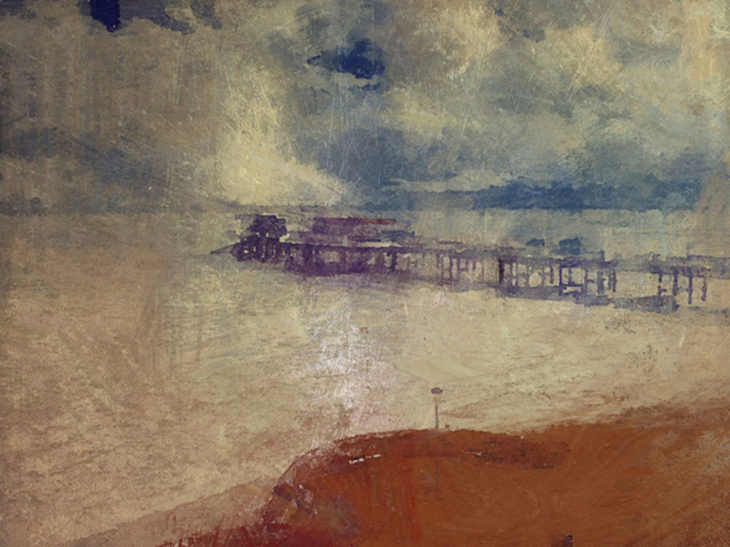 Detail of Silver seascape - Cromer Pier, Norfolk by Mark Gordon