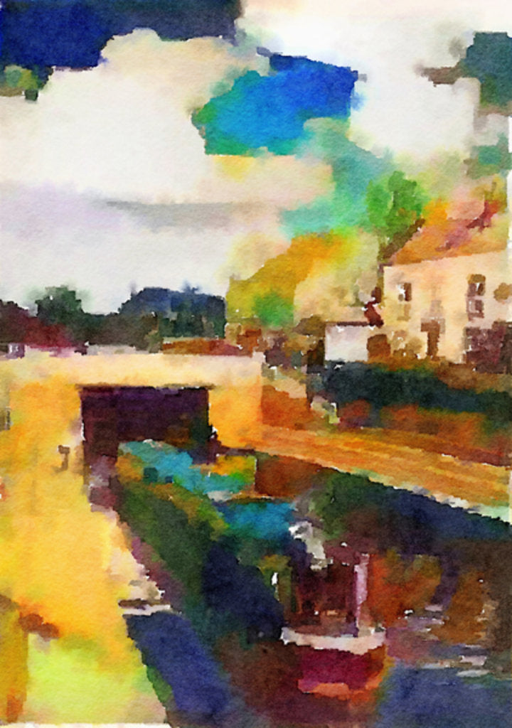 Detail of canal boat at trent lock by Mark Gordon