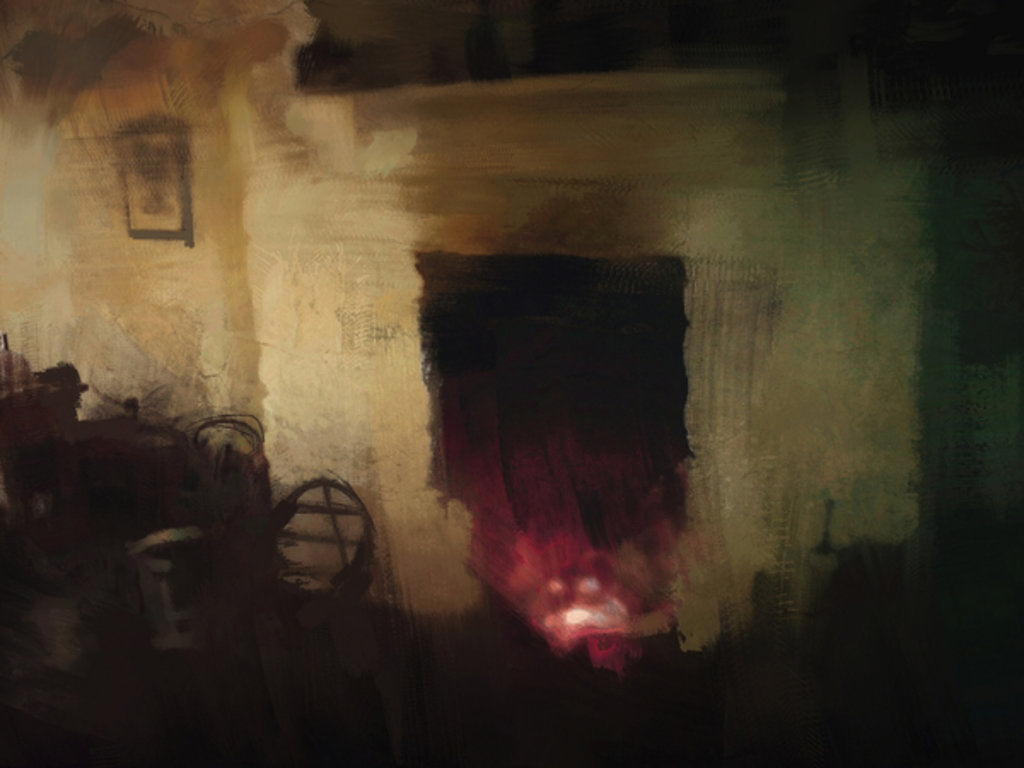 Detail of irish cottage series - fireplace by Mark Gordon