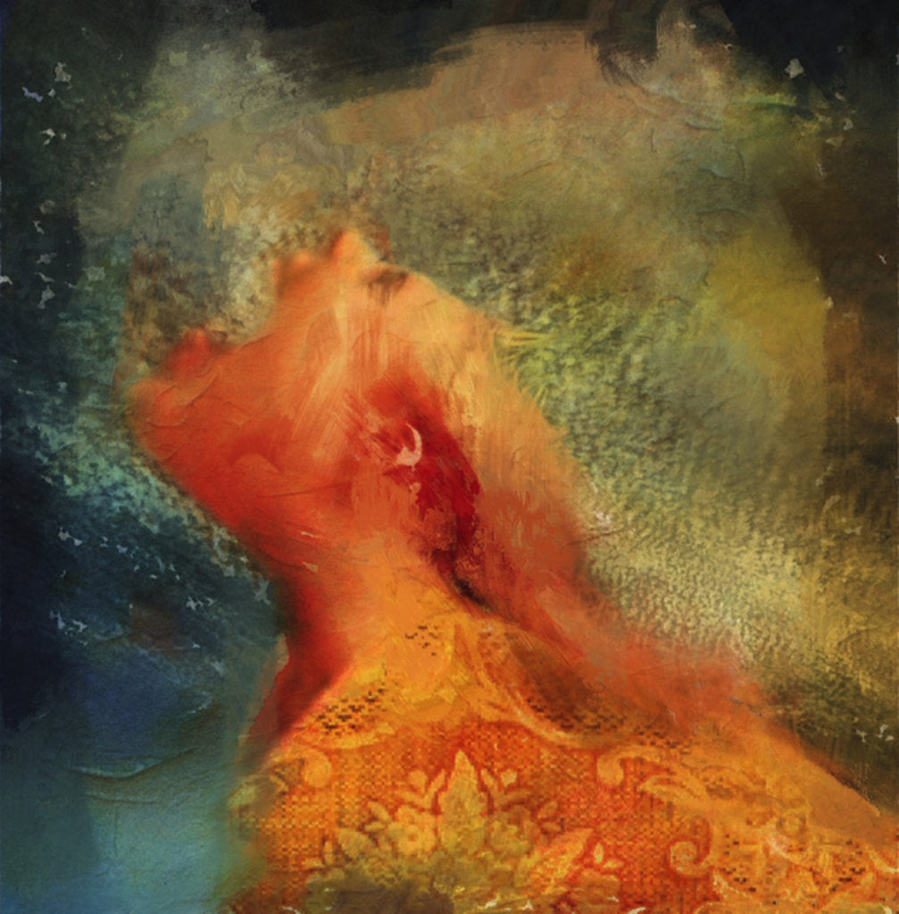 Detail of screaming woman by Mark Gordon