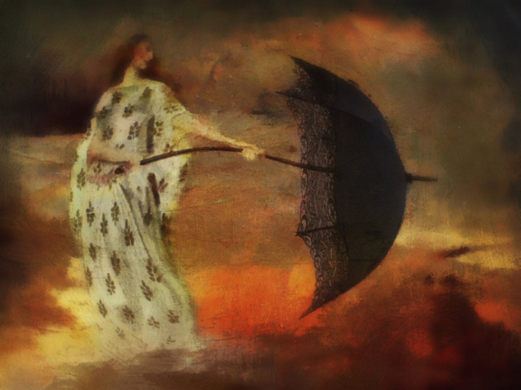 Detail of umbrellas and solar flares by Mark Gordon