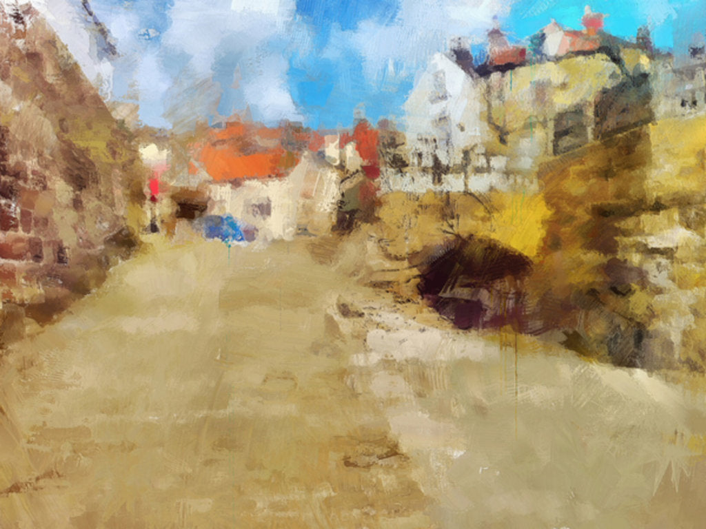 Detail of robin hoods bay yorkshire by Mark Gordon