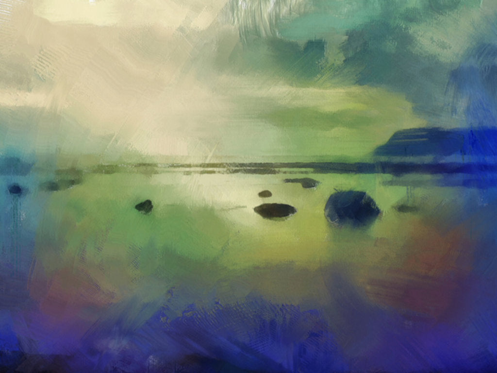 Detail of robin hoods bay evening yorkshire by Mark Gordon