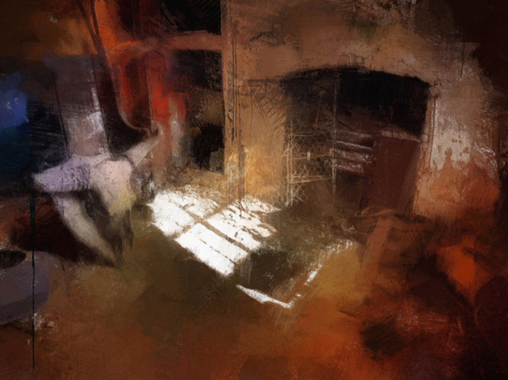 Detail of a workshop with skull at Calke Abbey by Mark Gordon