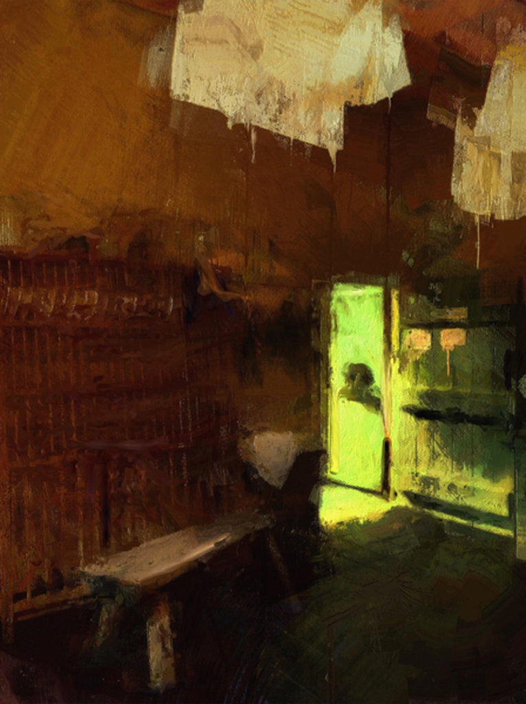 Detail of sunlit kitchen with dresser by Mark Gordon