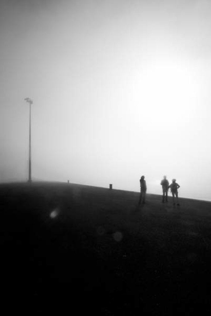 Detail of Tourists in the Fog, 2018 by Guilherme Pontes