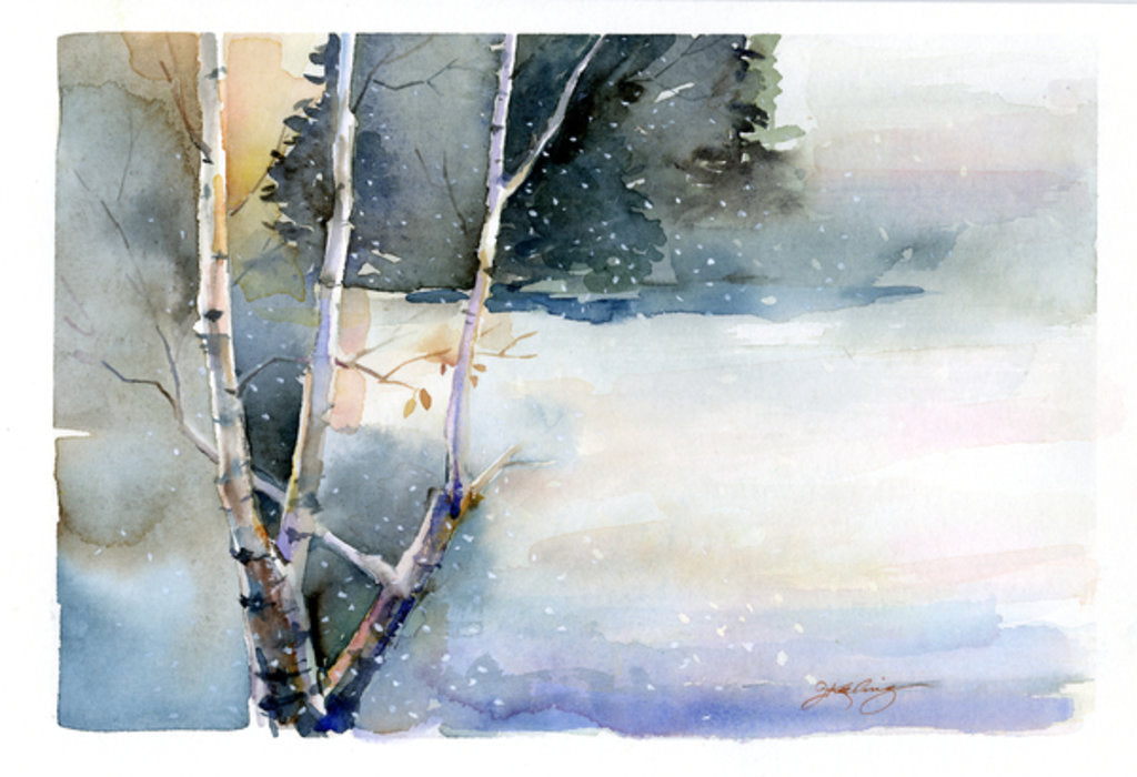 Detail of Birch in Winter, 2015 by John Keeling