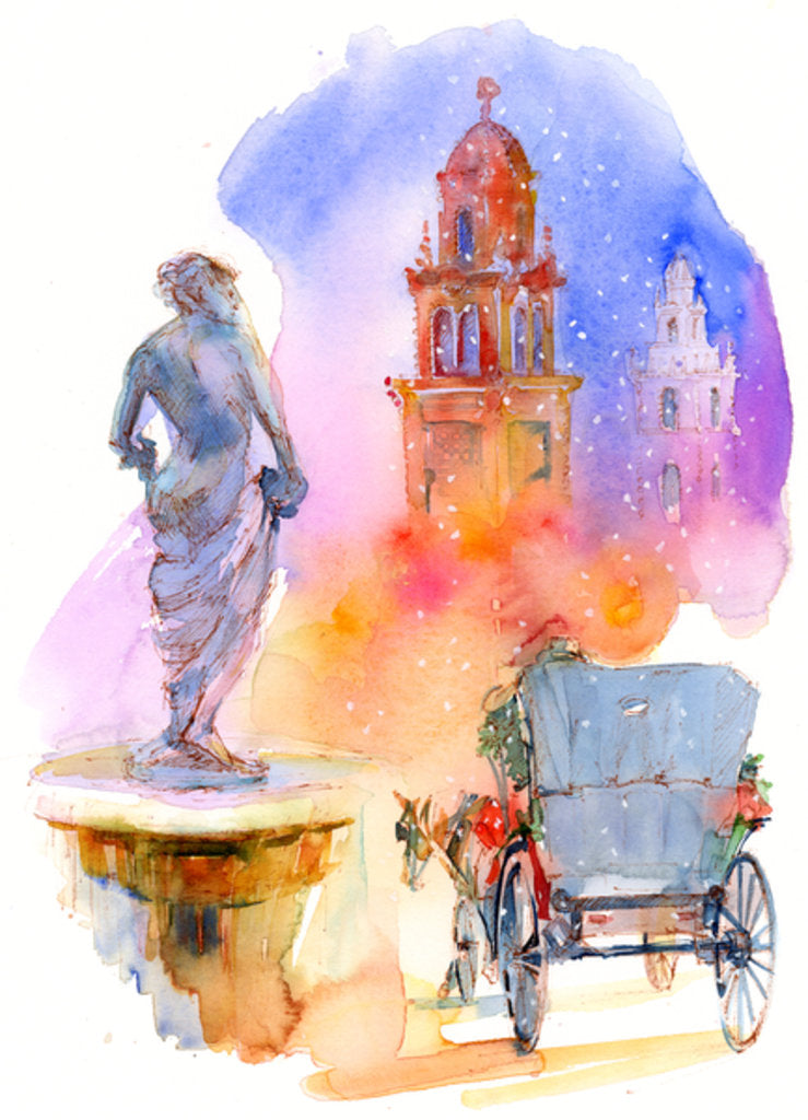 Detail of Plaza Holiday, 2016 by John Keeling