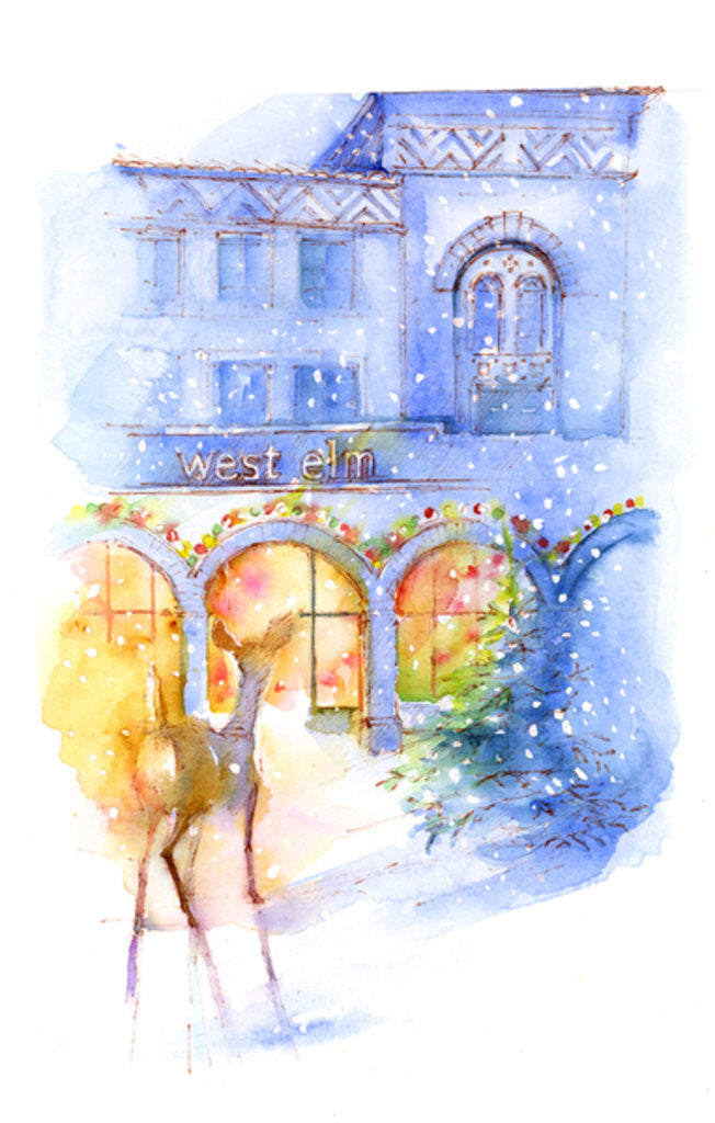 Detail of West Elm at Christmas, 2016 by John Keeling