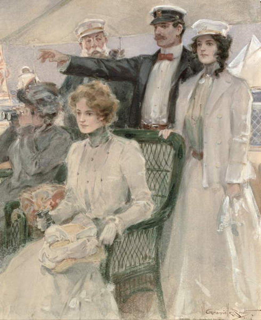 Detail of Aboard Ship, 1901 by Walter Granville Smith