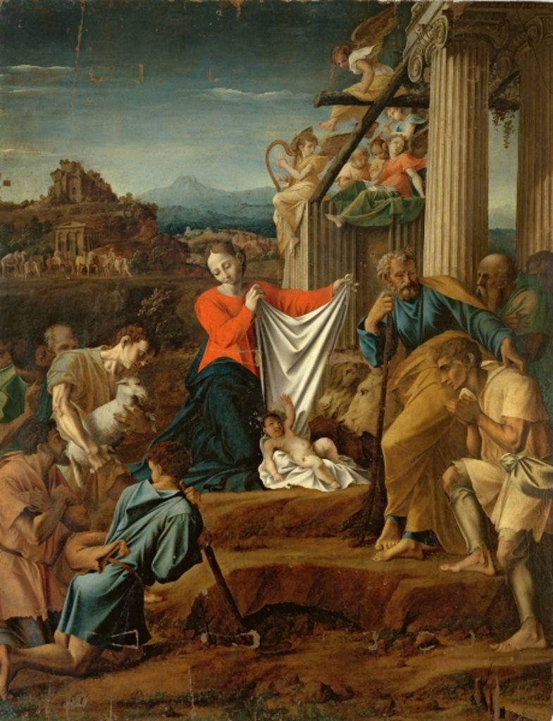 Detail of Nativity by Polidoro da Caravaggio