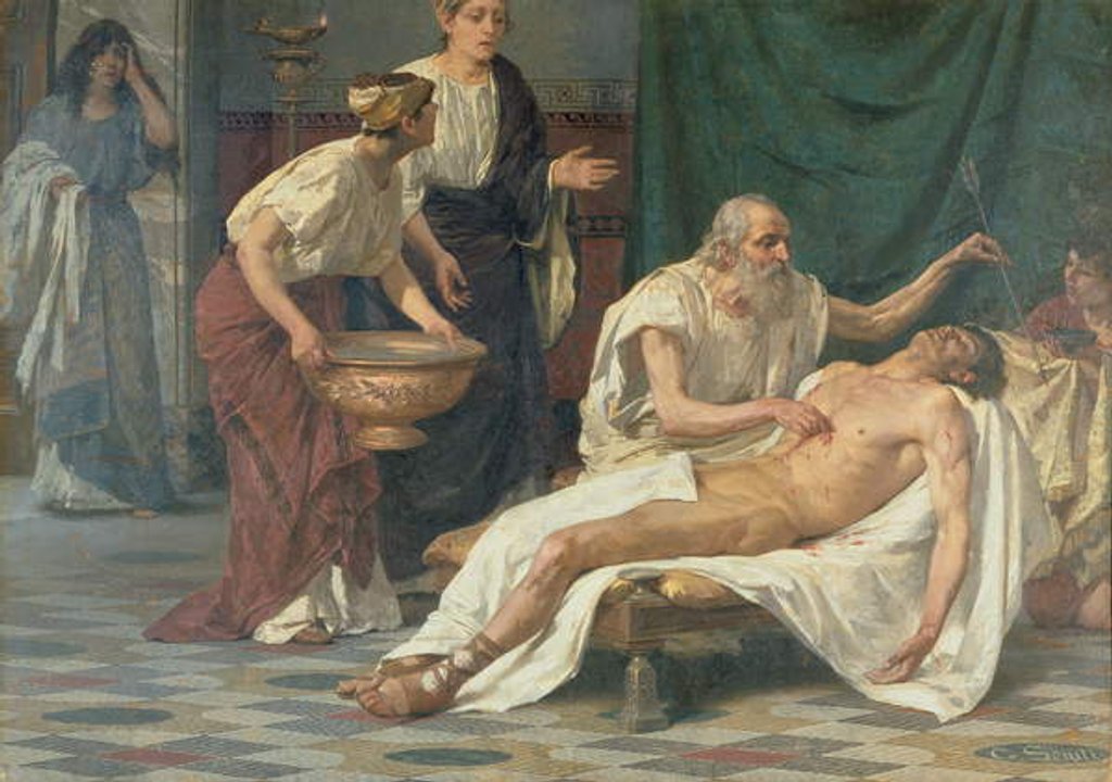 Detail of St. Sebastian by Giuseppe Sciuti