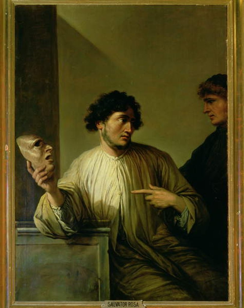 Detail of The Lie by Salvator Rosa