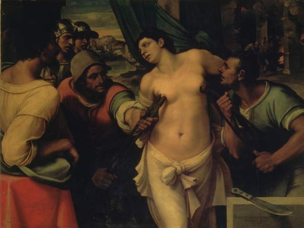 Detail of The Martyrdom of St. Agatha, 1520 by Sebastiano del Piombo