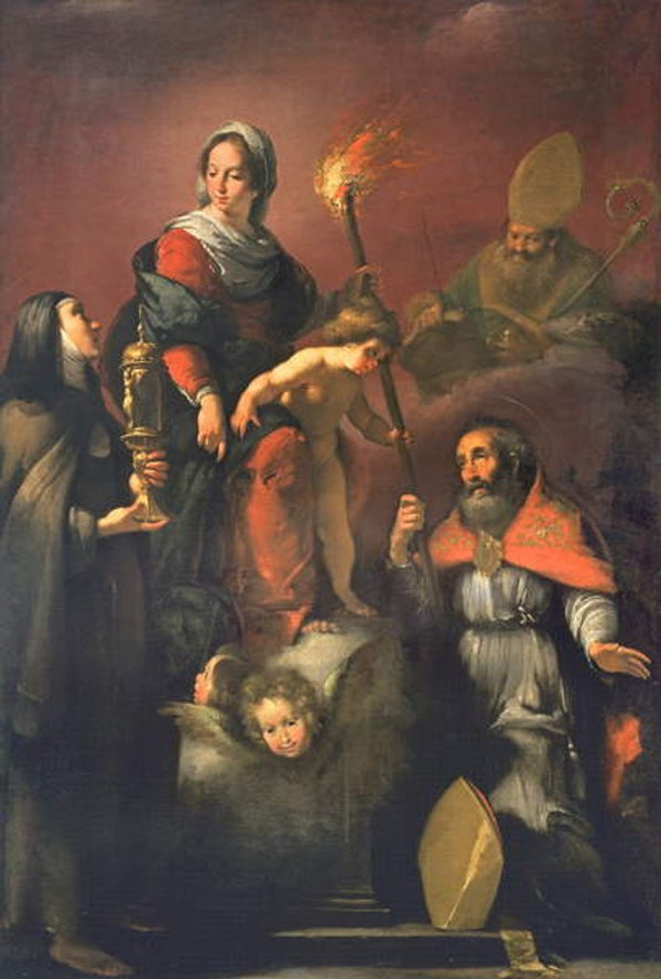 Madonna and Child with St. Clare, St. Ambrose and St. Erasmus posters ...