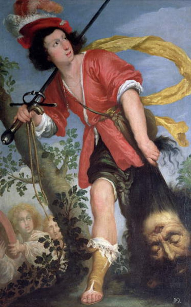 Detail of David with the Head of Goliath by Bernardo Strozzi