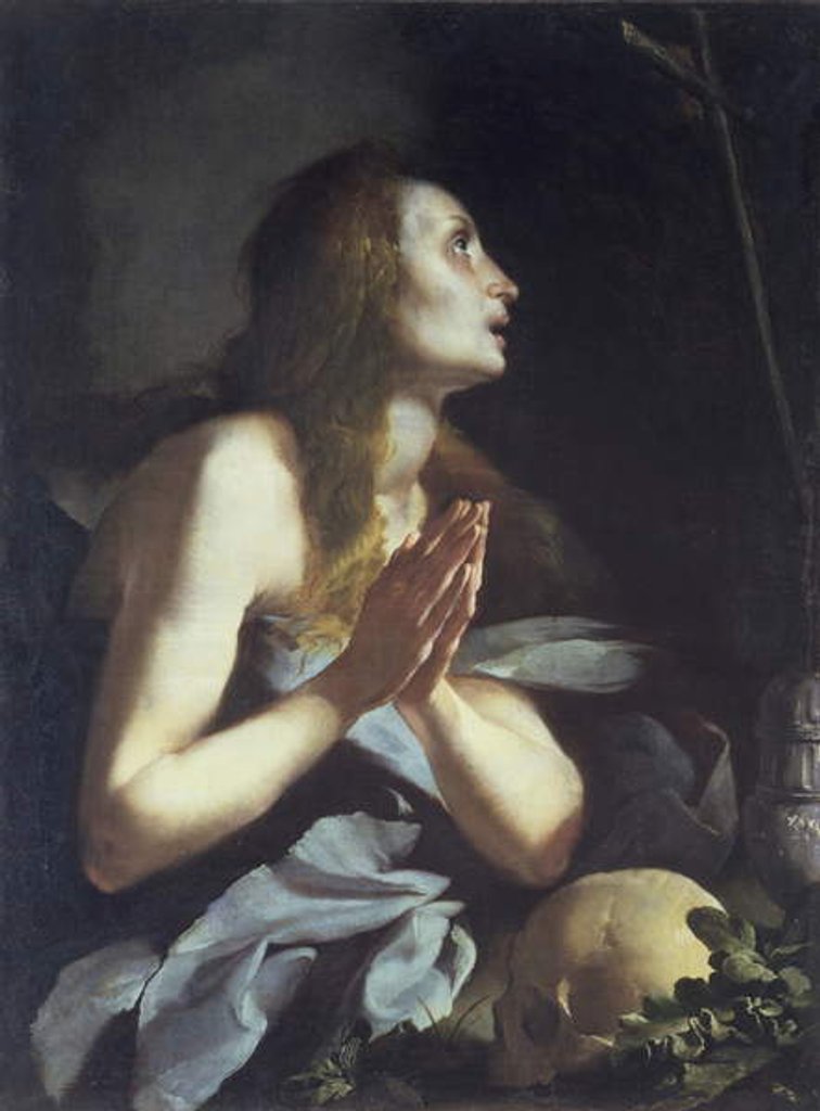 Detail of The Magdalene, 1617-18 by Bernardo Strozzi