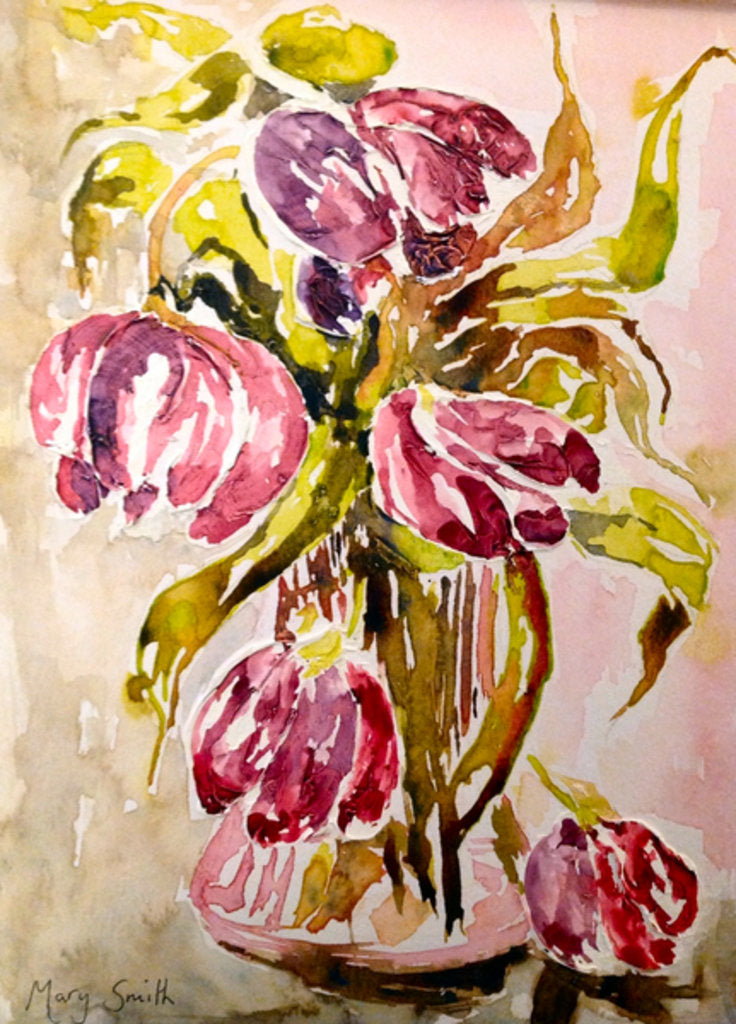Detail of Tulips, 2017 by Mary Smith