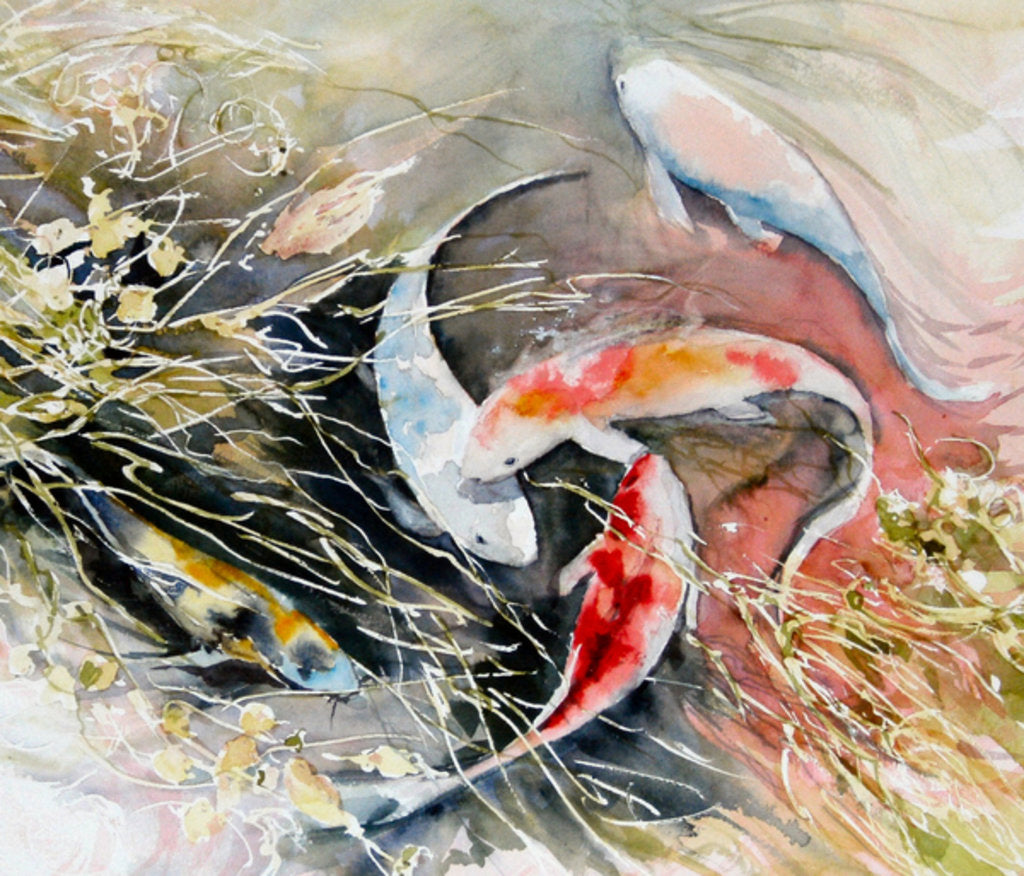 Detail of weaving fish, 2014 by Mary Smith