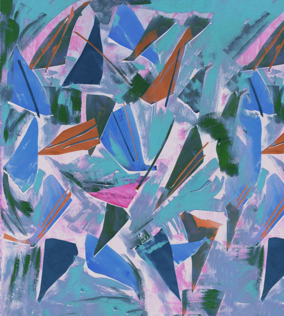 Detail of Ground Sample in Blue, 2017 by David McConochie
