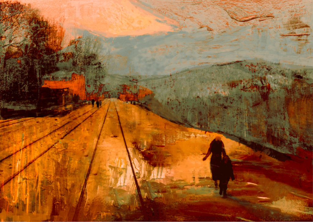 Detail of Red Streets, 2017 by David McConochie