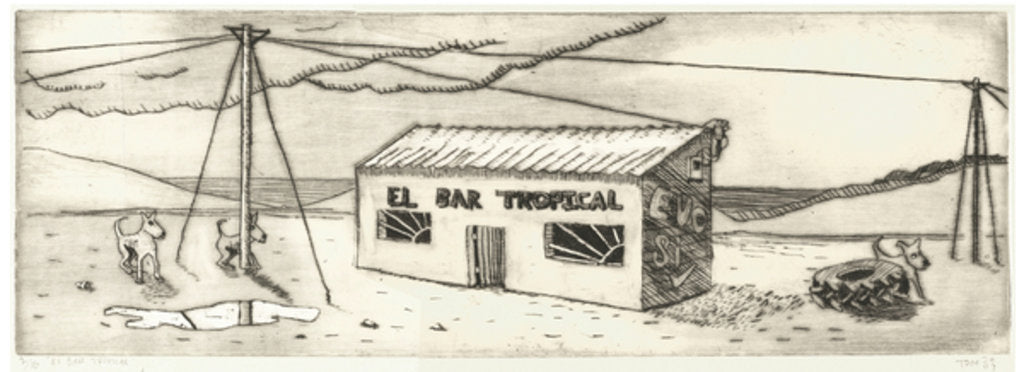 Detail of El Bar Tropical, 2009 by Thomas MacGregor