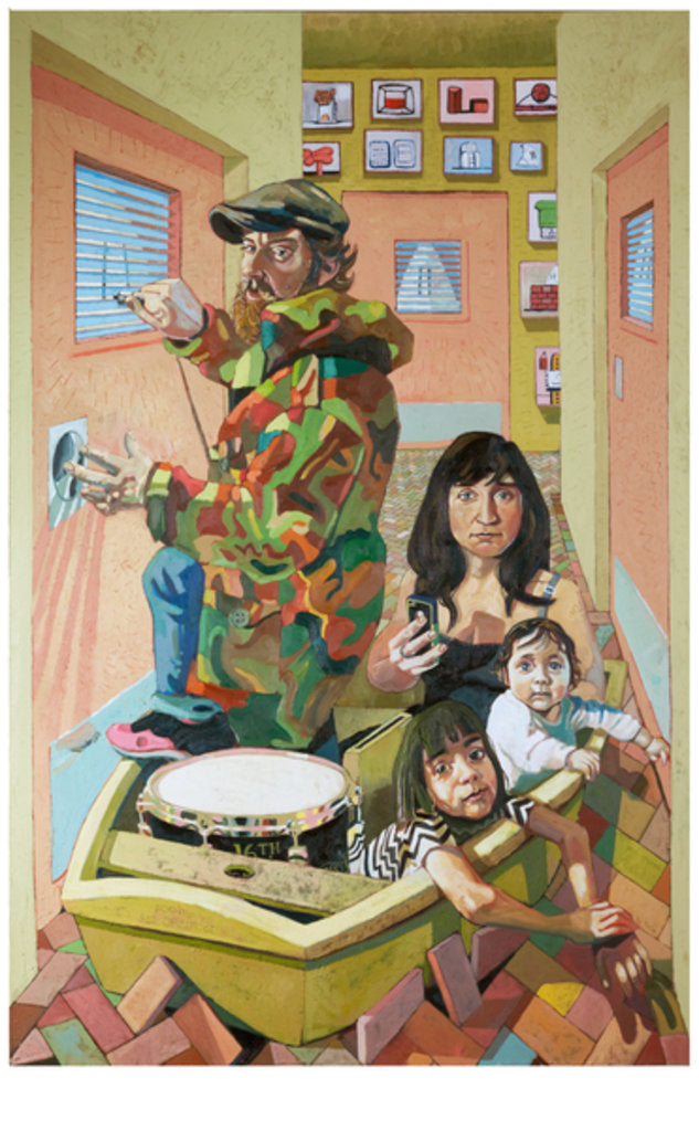 Detail of The Optimists, 2016 by Thomas MacGregor