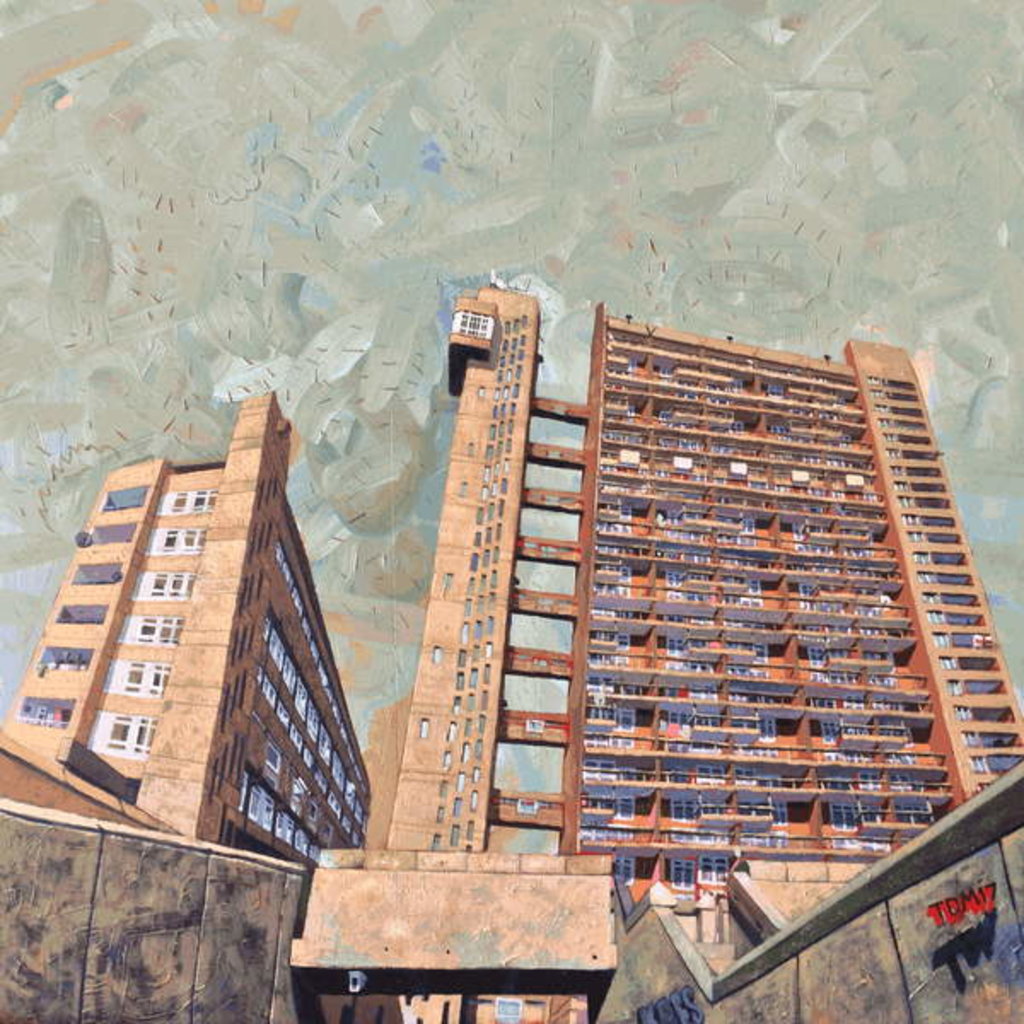 Detail of Trellick tower, 2017 by Thomas MacGregor