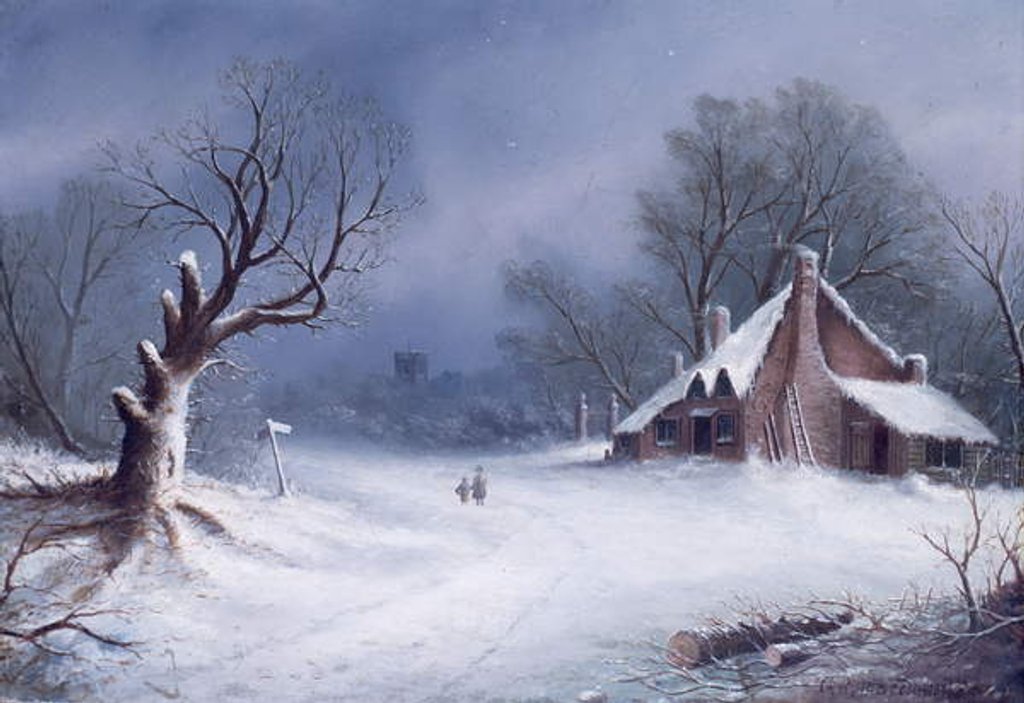 Detail of The Road to the Church by G.B. MacDonald