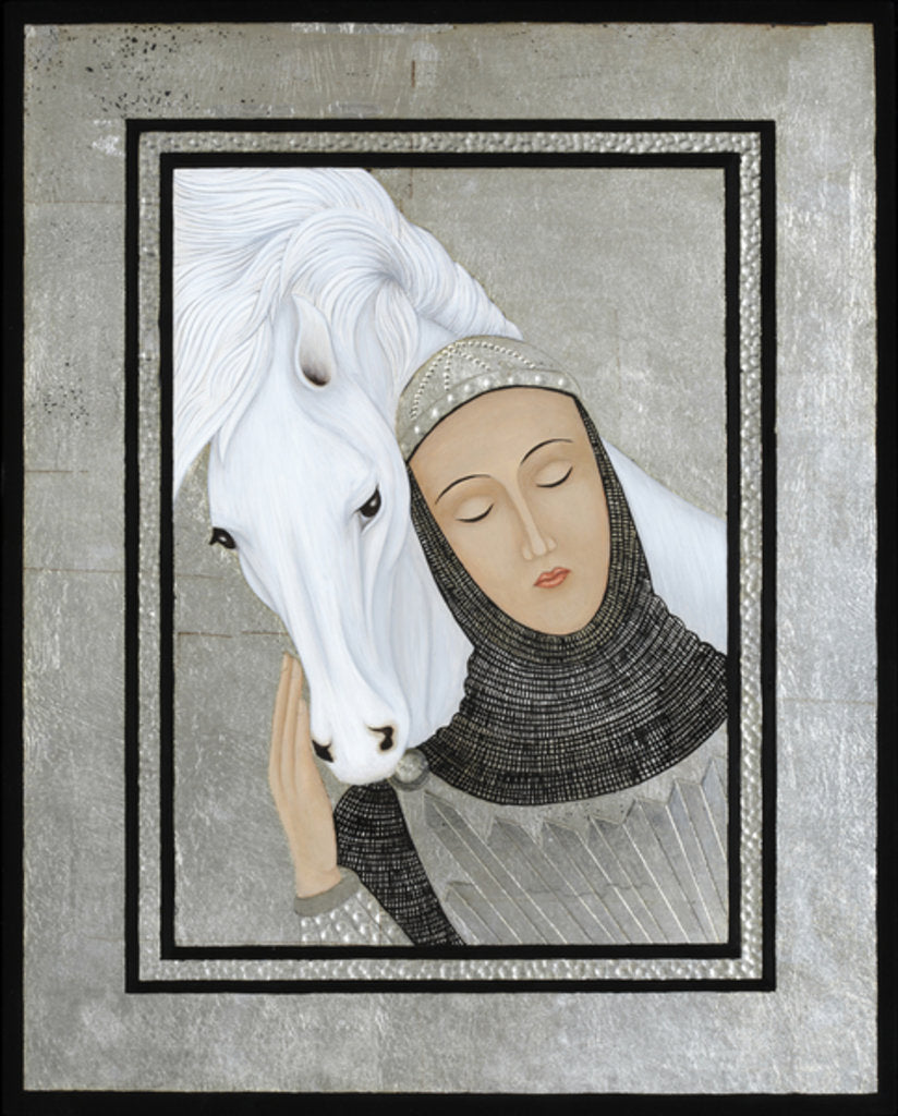 Detail of Joan Gathers Strength, 2017 by Jodi Simmons