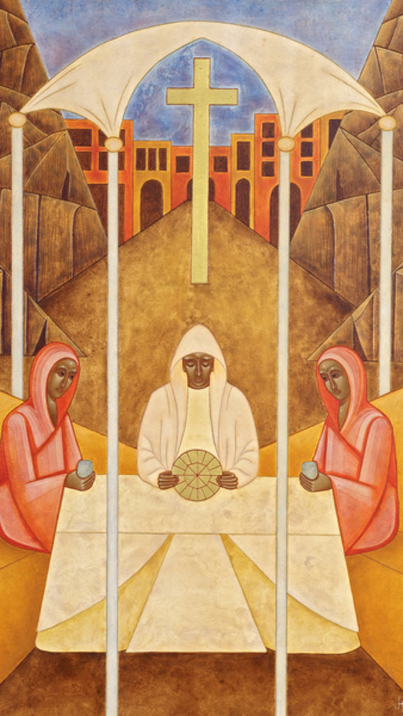 Detail of The Supper at Emmaus, 2011 by Jodi Simmons