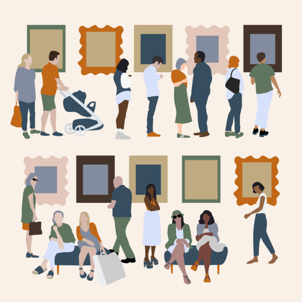 Detail of Art Gallery, 2017 by Claire Huntley