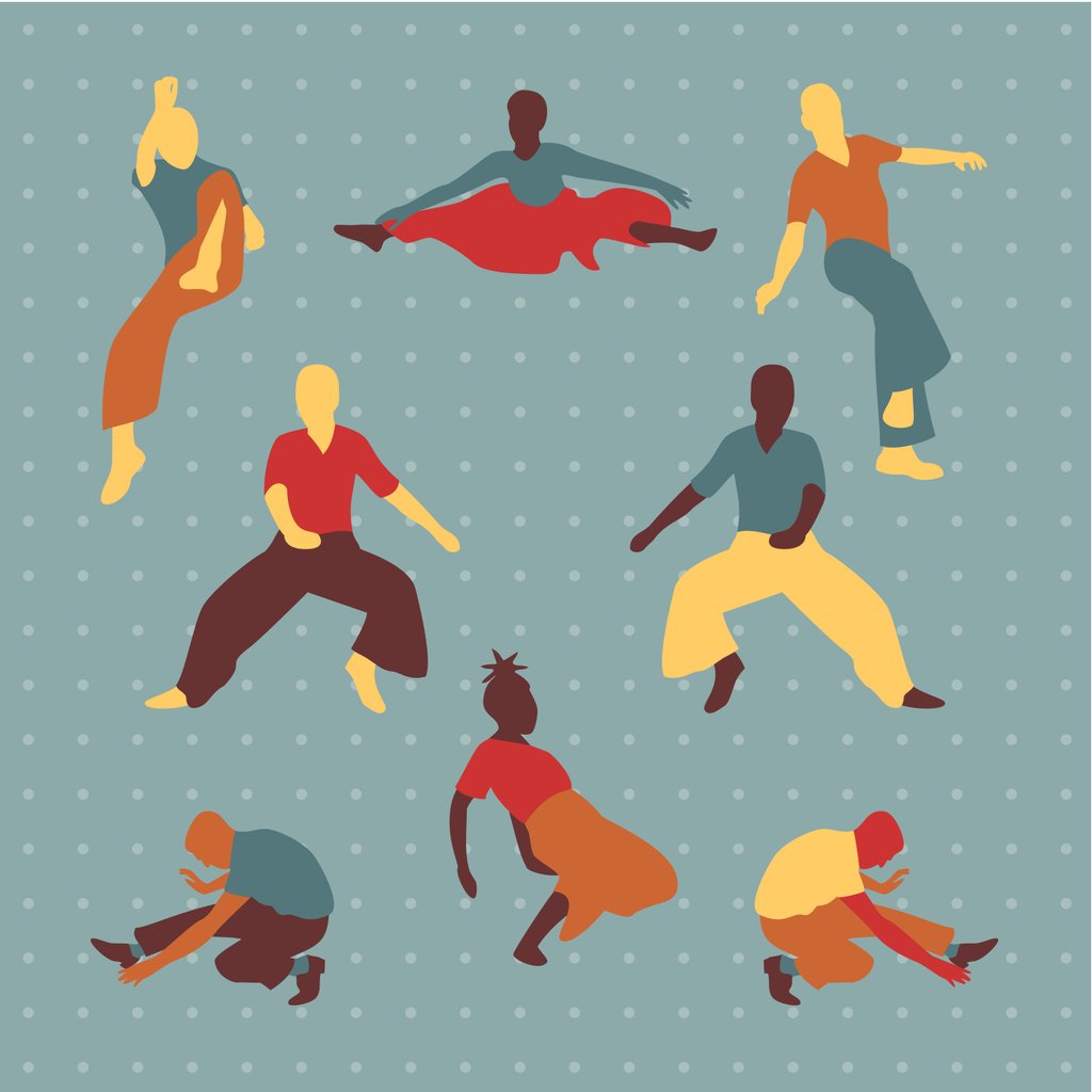 Detail of Northern Soul Dancers, 2017 by Claire Huntley