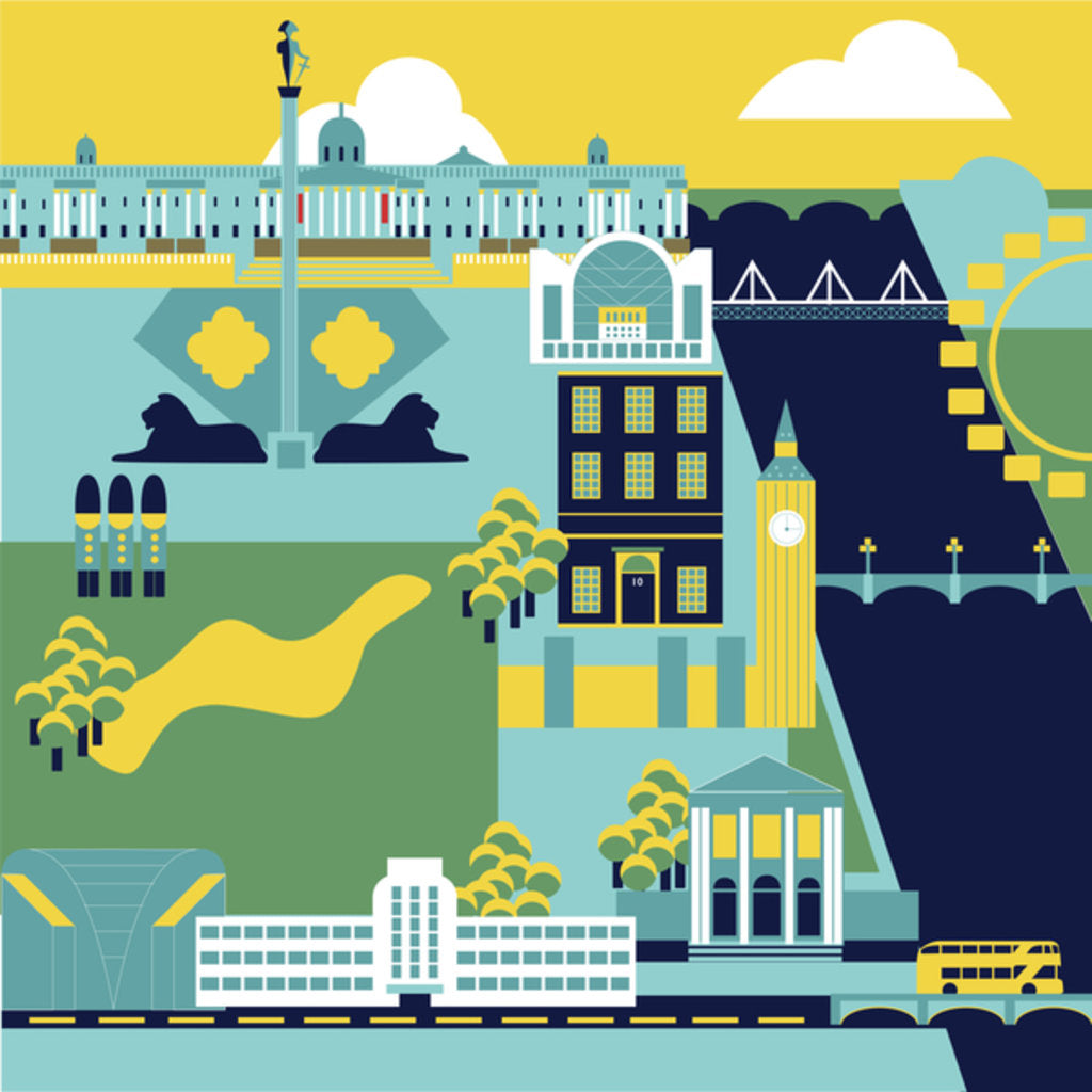 Detail of Charing Cross to Victoria, 2017 by Claire Huntley