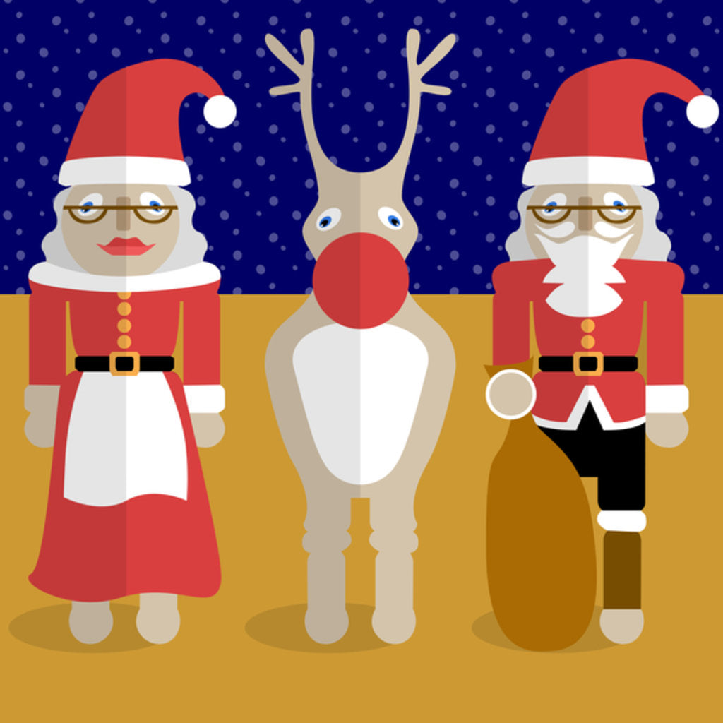 Detail of Christmas Family, 2017 by Claire Huntley