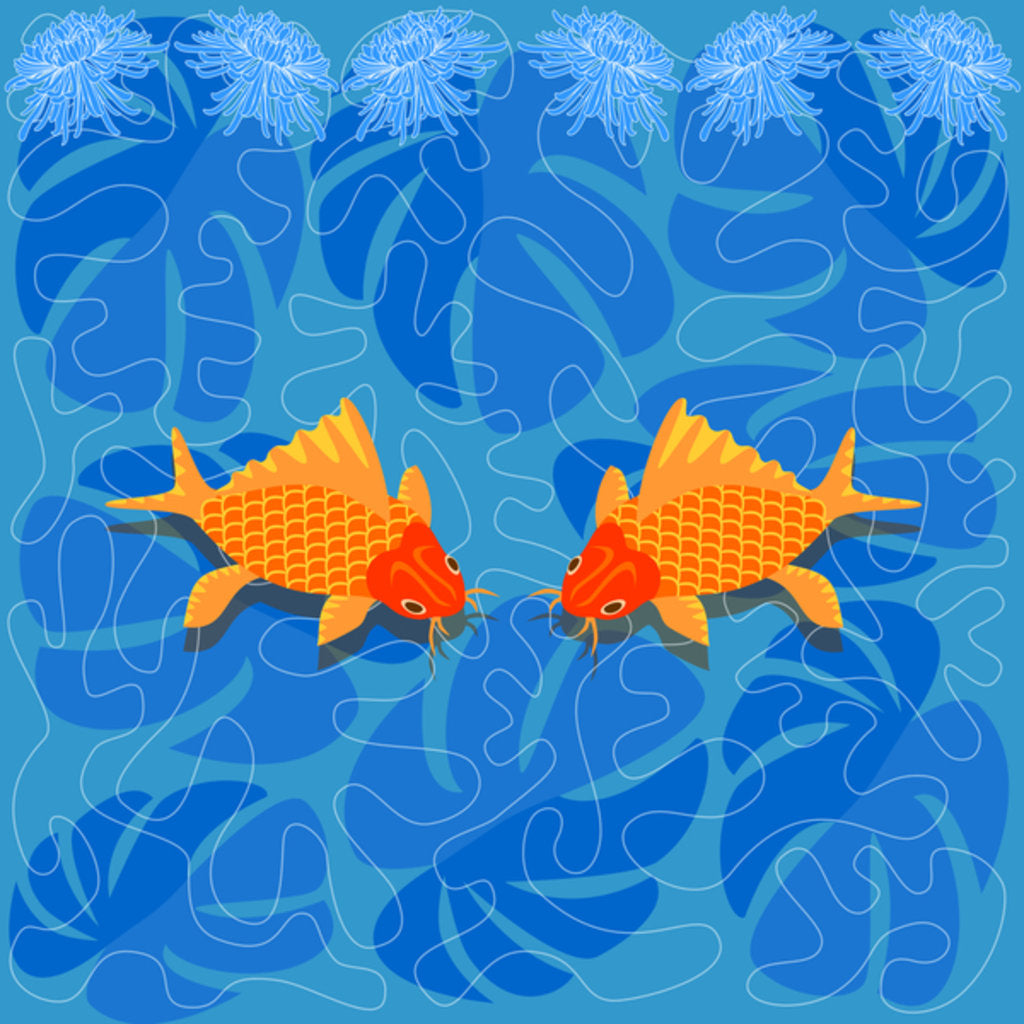 Detail of Chinese Fish, 2017 by Claire Huntley