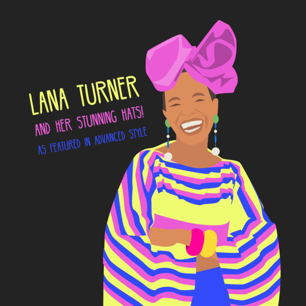 Detail of Lana Turner and her stunning hats as featured in Advanced Style, 2017 by Claire Huntley