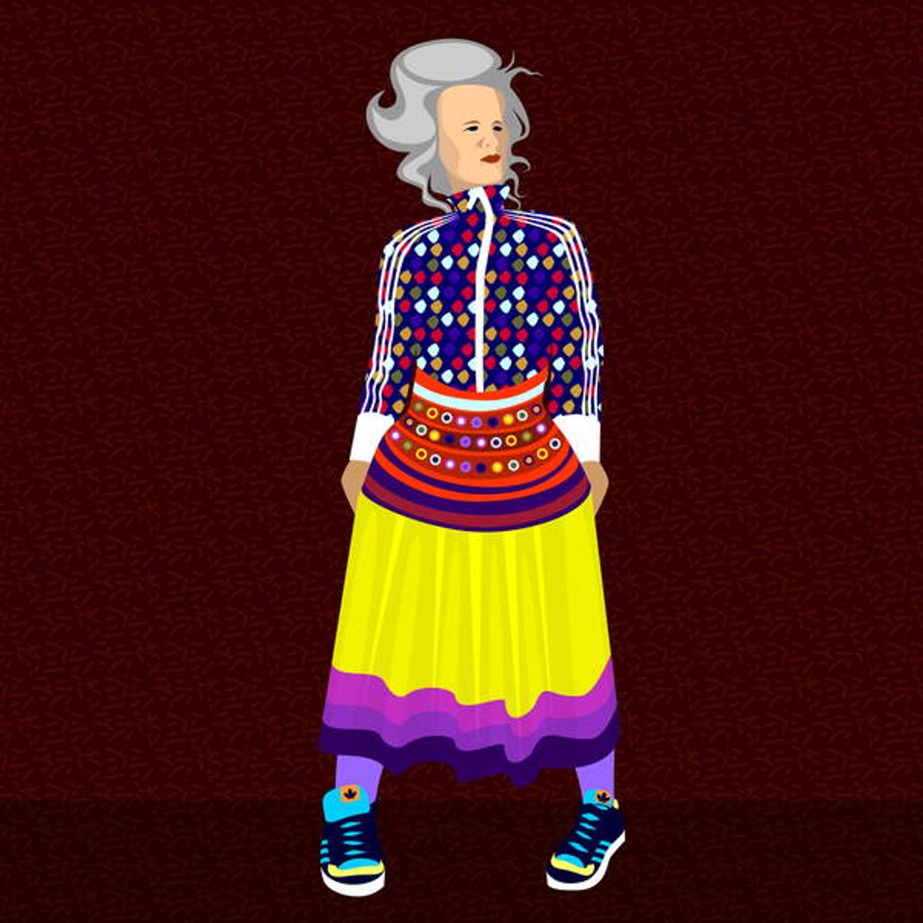 Detail of Sarah Jane Adams, instagram star @saramaijewels, 2017 by Claire Huntley