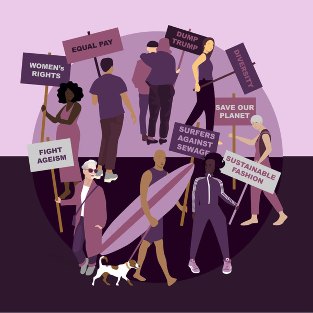 Detail of Campaigers, 2017 by Claire Huntley