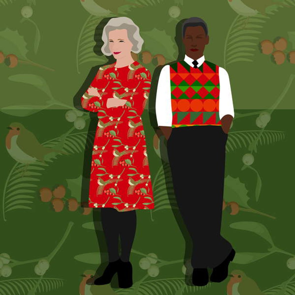 Detail of Christmas Vibes, 2017 by Claire Huntley