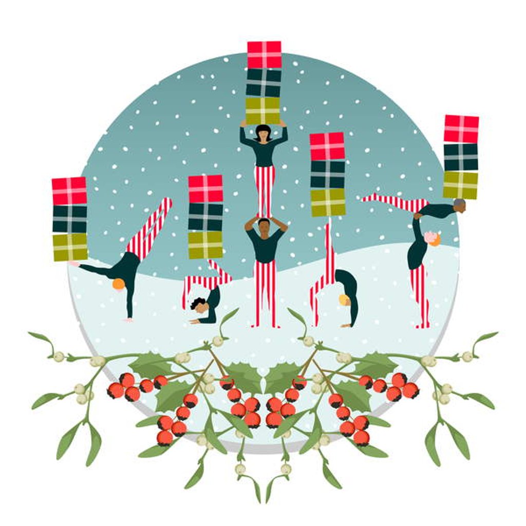 Detail of Acrobatic Parcel Delivery, 2017 by Claire Huntley