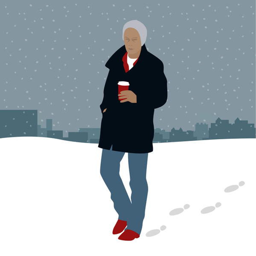 Detail of Coffee in the Snow, 2017 by Claire Huntley