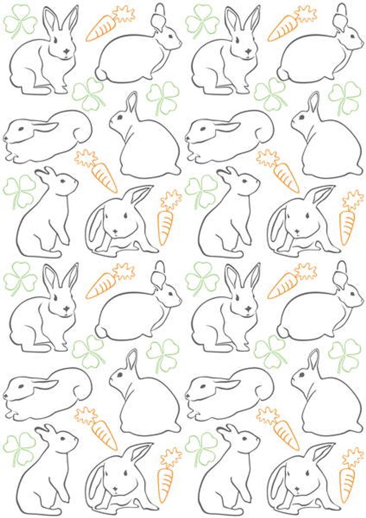 Detail of Bunnies, 2019 by Claire Huntley