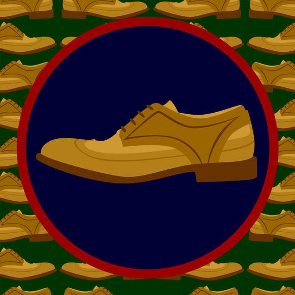 Detail of Brogue Glory, 2019 by Claire Huntley