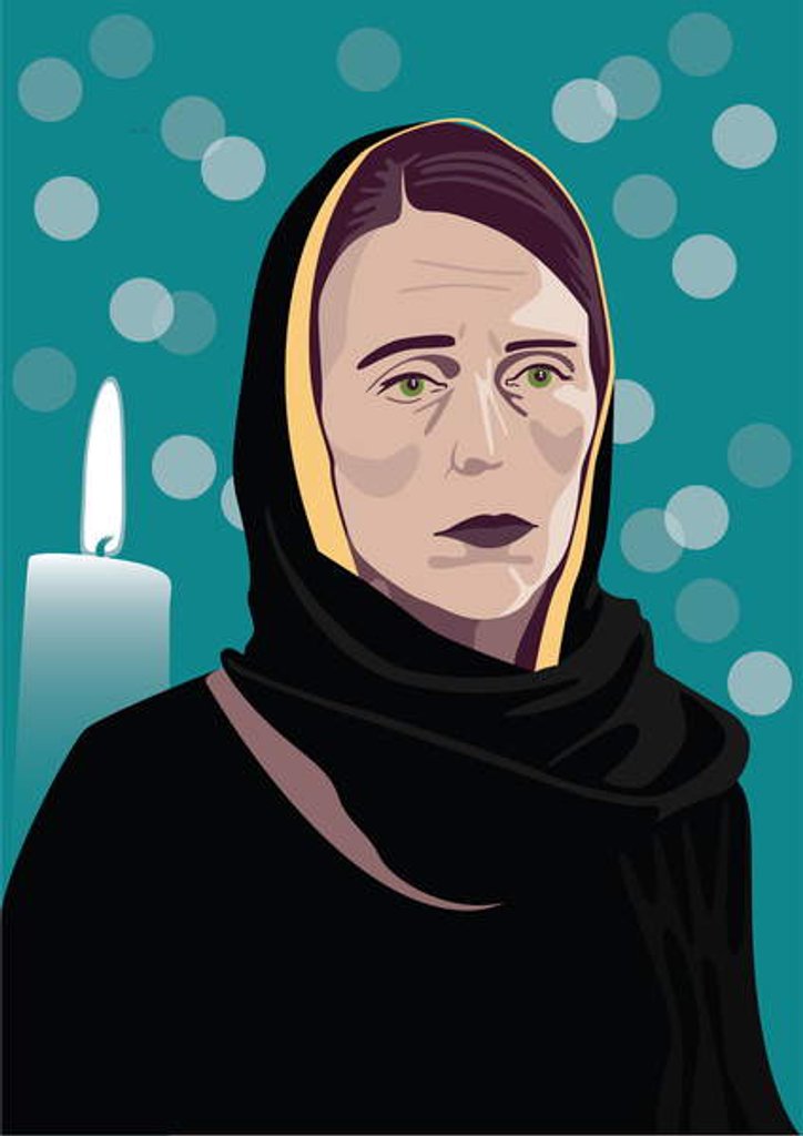 Detail of Jacinda Ardern, 2019 by Claire Huntley