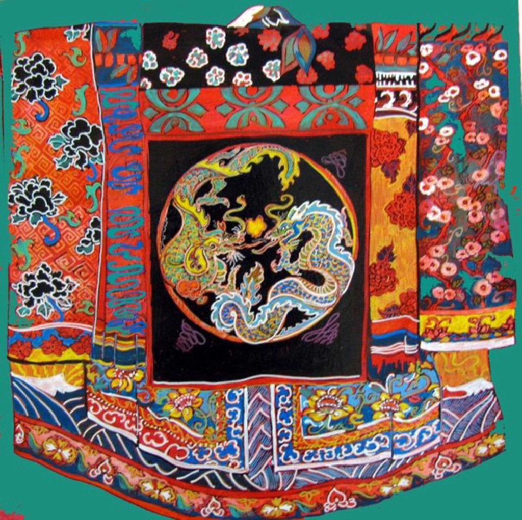 Detail of Chinese Jacket a la Linda, 2015 by Linda Arthurs